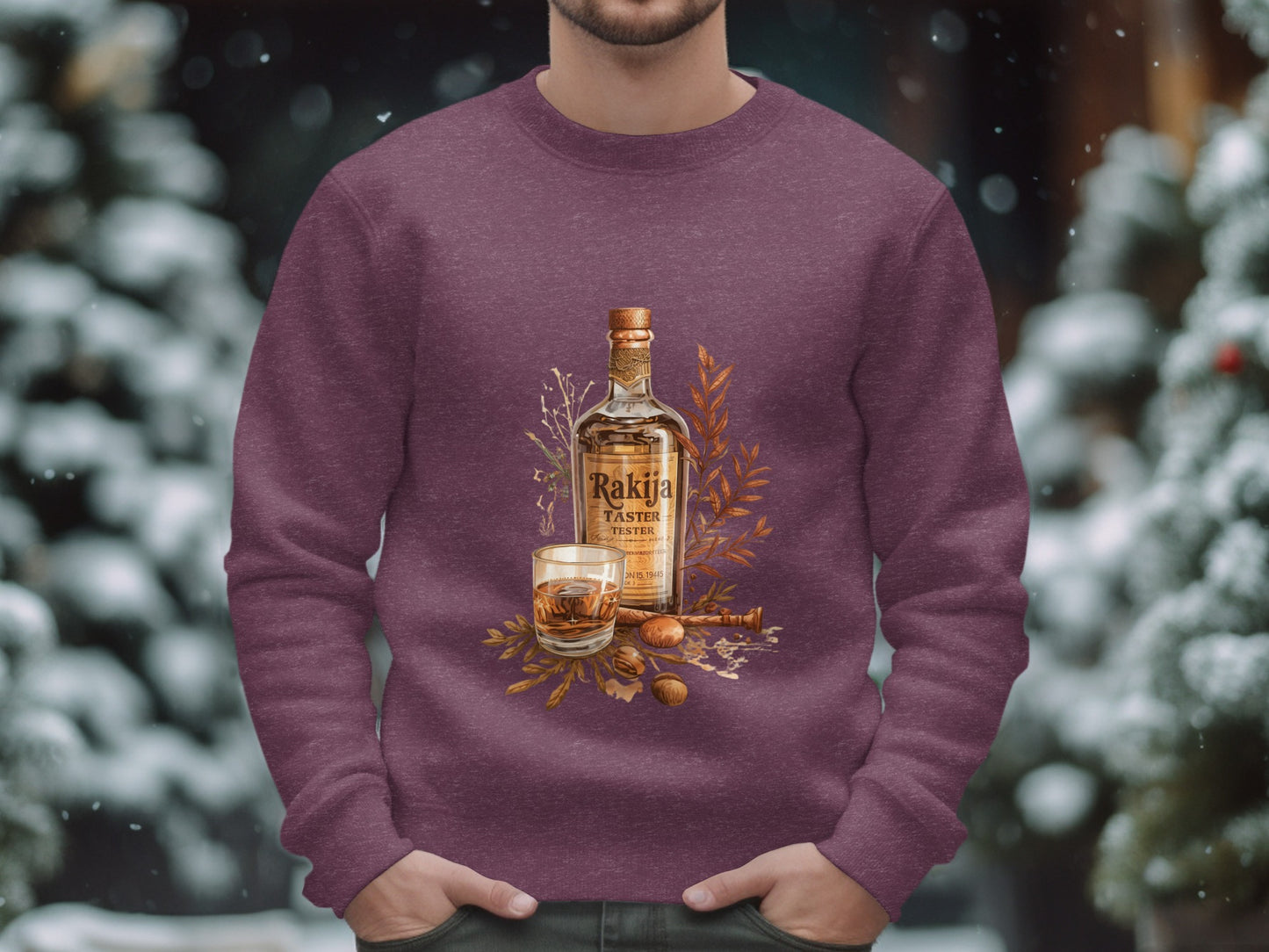 Festive Rakija Taster Pullover for Holiday Season product type