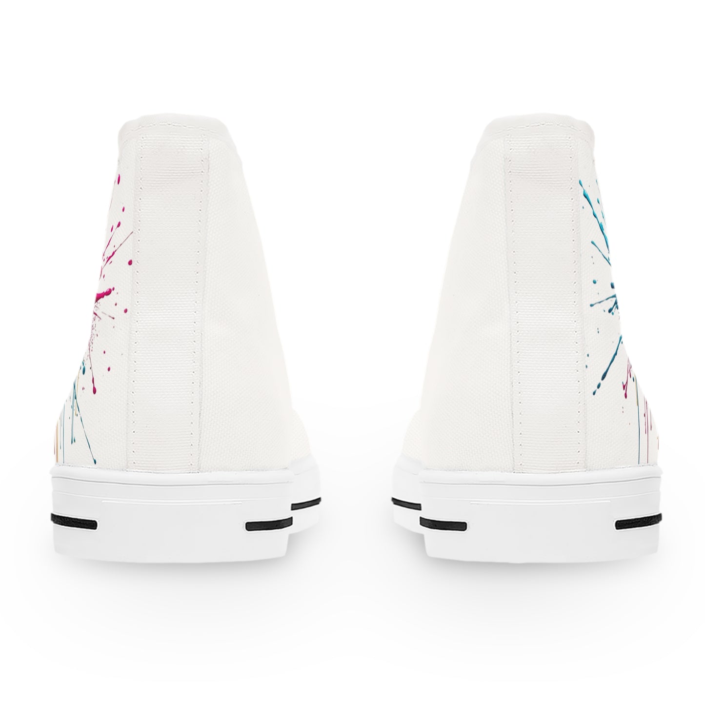 Women's High Top Sneakers —BALKAN Color Splash Paint Drip Design