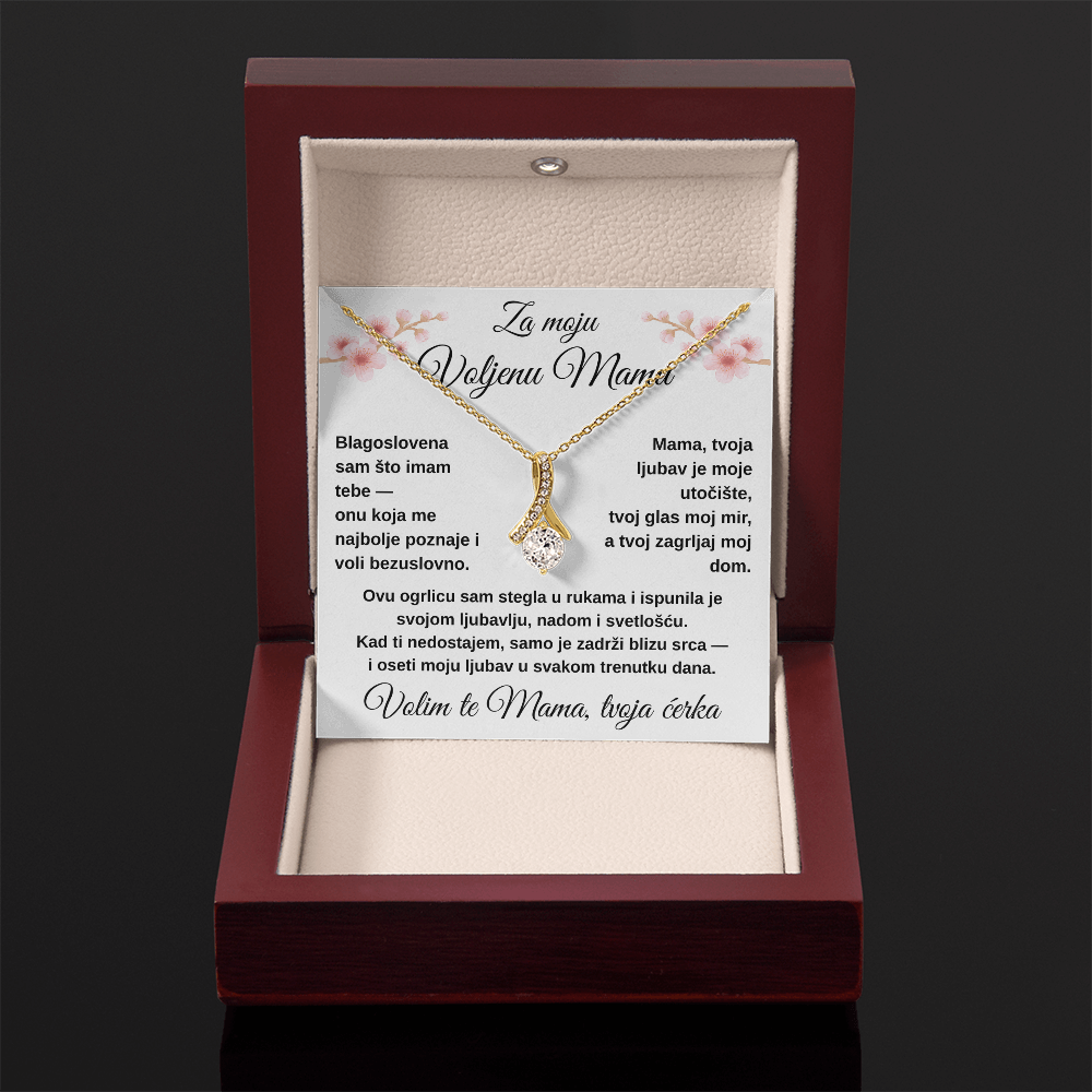 Lančić sa medaljonom za moju divnu MAMU od ĆERKE