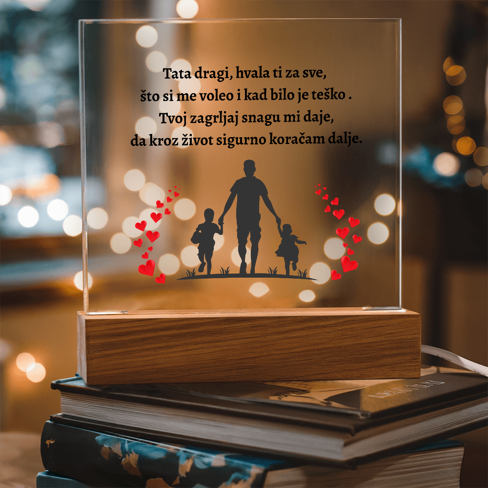 Tata Dragi,Hvala Ti | Dear Dad, Thank You Acrylic