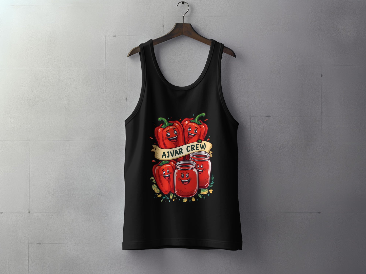 Ajvar Crew Cartoon Peppers Graphic Tank Top product type