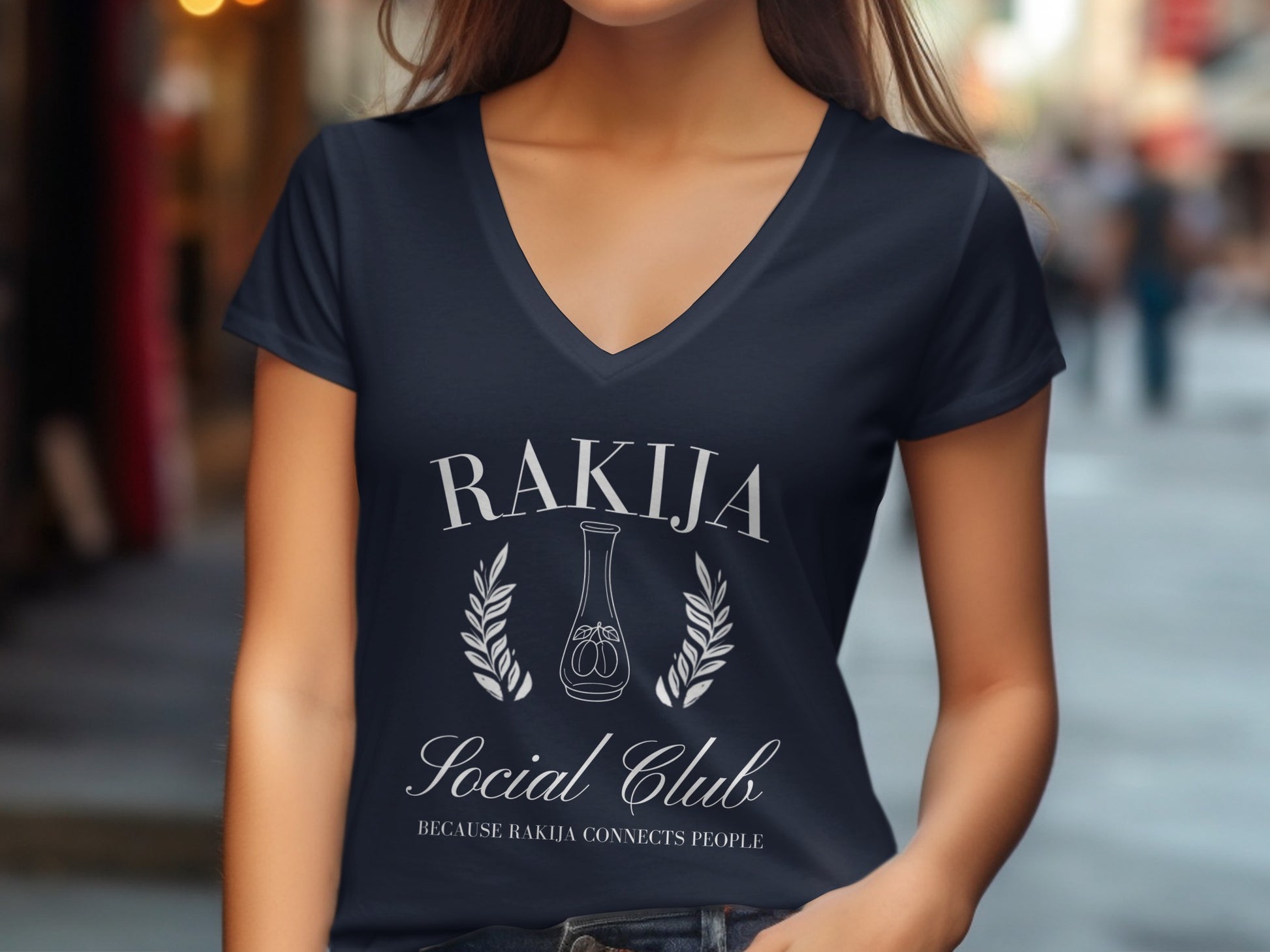 Rakija Social Club Because Rakija Connects People Tee