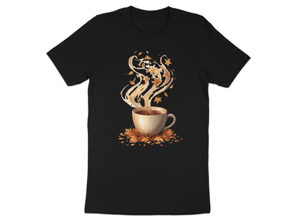 Cozy Autumn Coffee Cup Black Graphic T-Shirt product