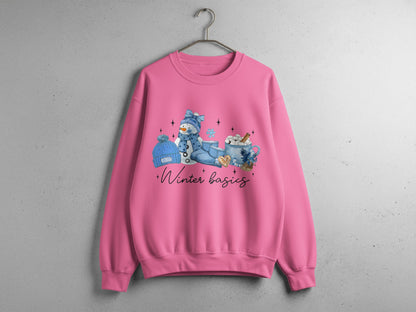 Winter basics cozy and vibrant casual sweatshirt