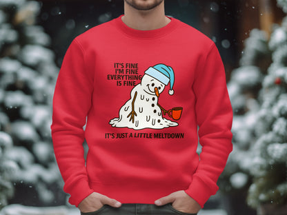 Funny It's Just A Little Meltdown Sweater