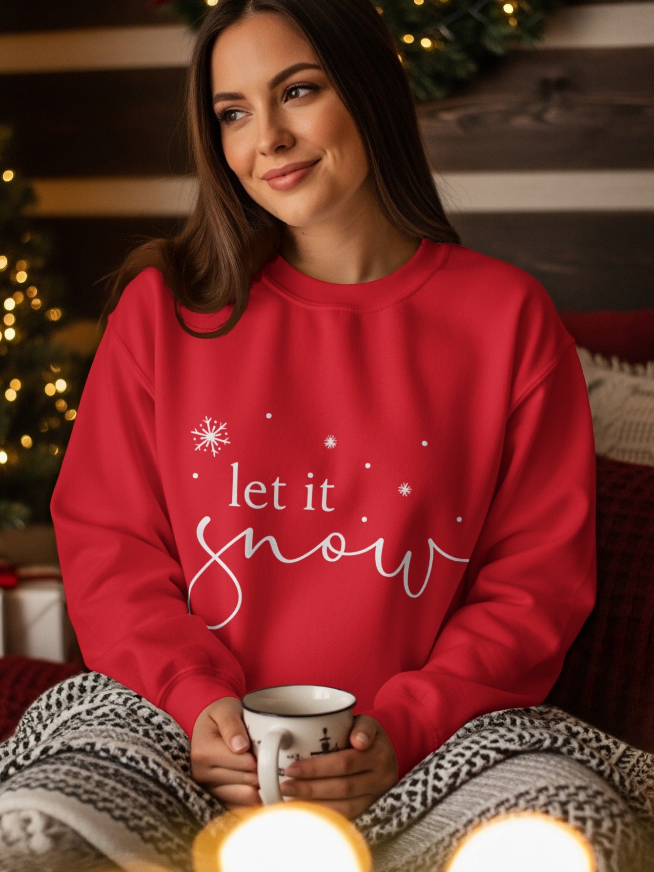 Cozy Christmas Let It Snow Themed Christmas Apparel