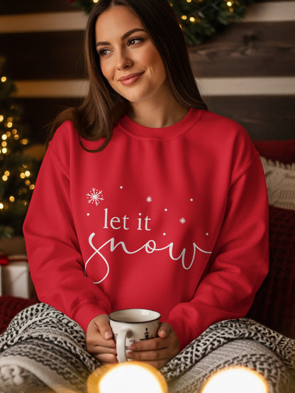 Cozy Christmas Let It Snow Themed Christmas Apparel