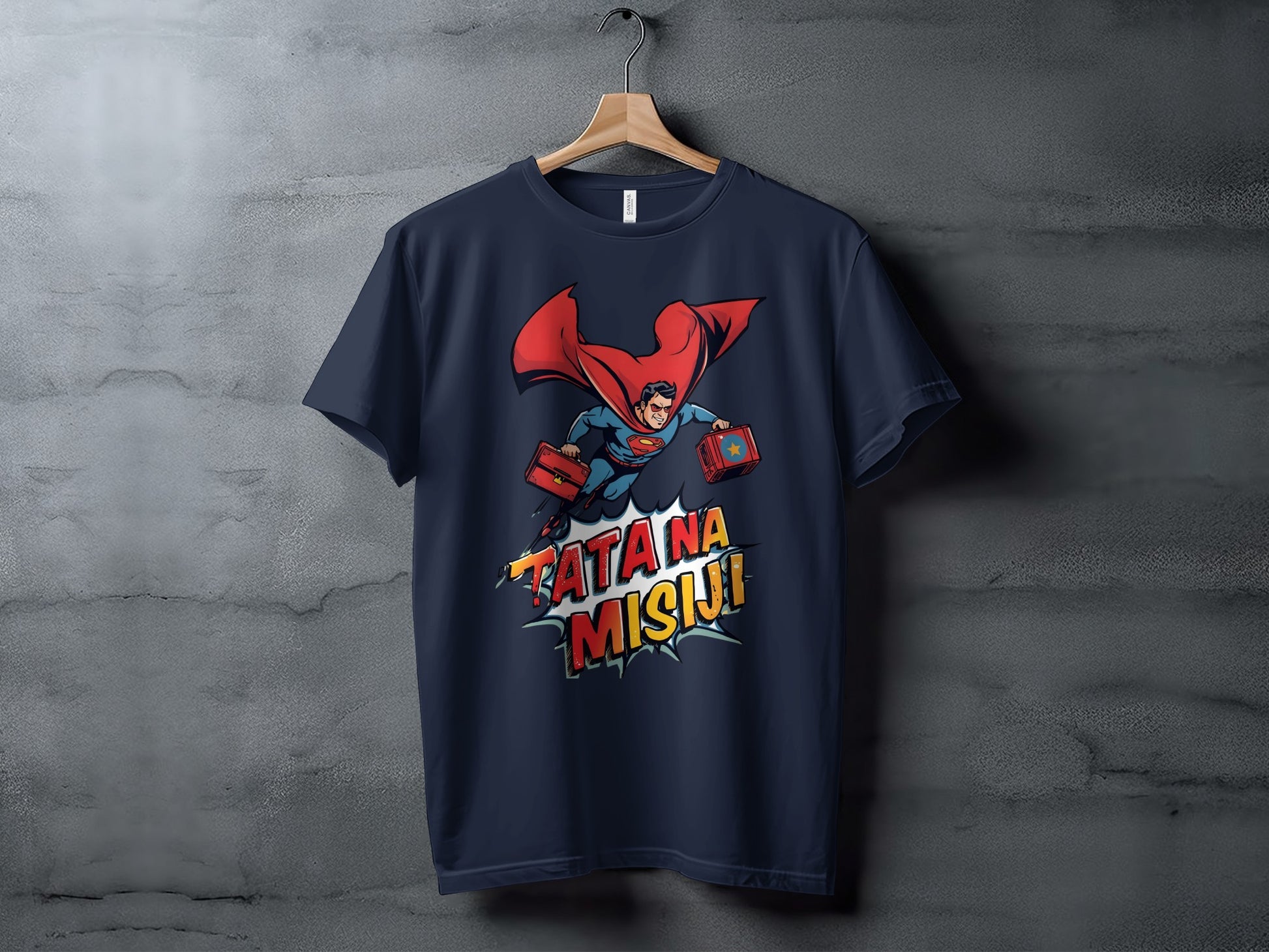 Superhero Man Patana Misiu Graphic Design T-shirt