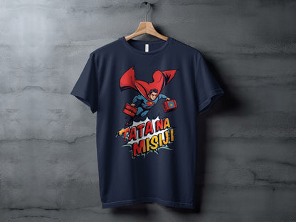 Superhero Man Patana Misiu Graphic Design T-shirt
