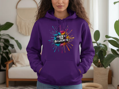Purple MADE IN THE BALKANS Paint Splatter product type
