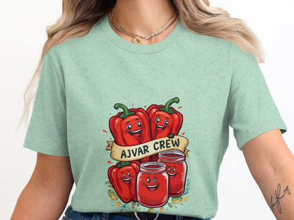 Ajvar Crew Bell Peppers Themed Fun T-shirt product type