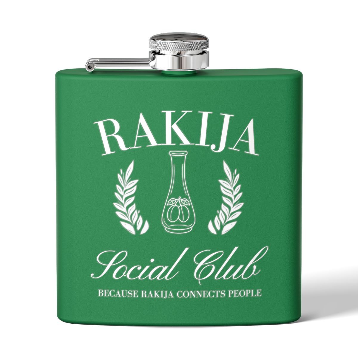 Rakija Social Club Flask Because Rakija Connects People