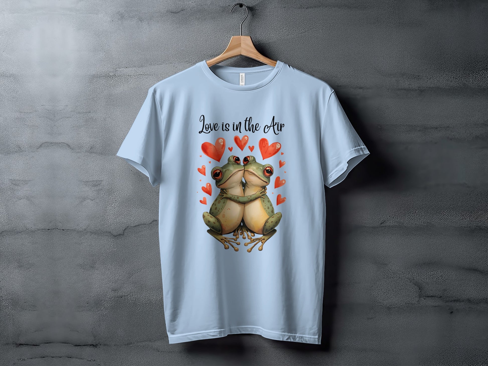 Love is in the Air Cute Frog Hearts T-shirt