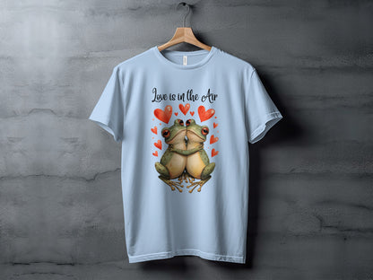 Love is in the Air Cute Frog Hearts T-shirt