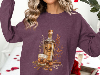 Rakija Taster Tester Image On Purple Long Sleeve product type
