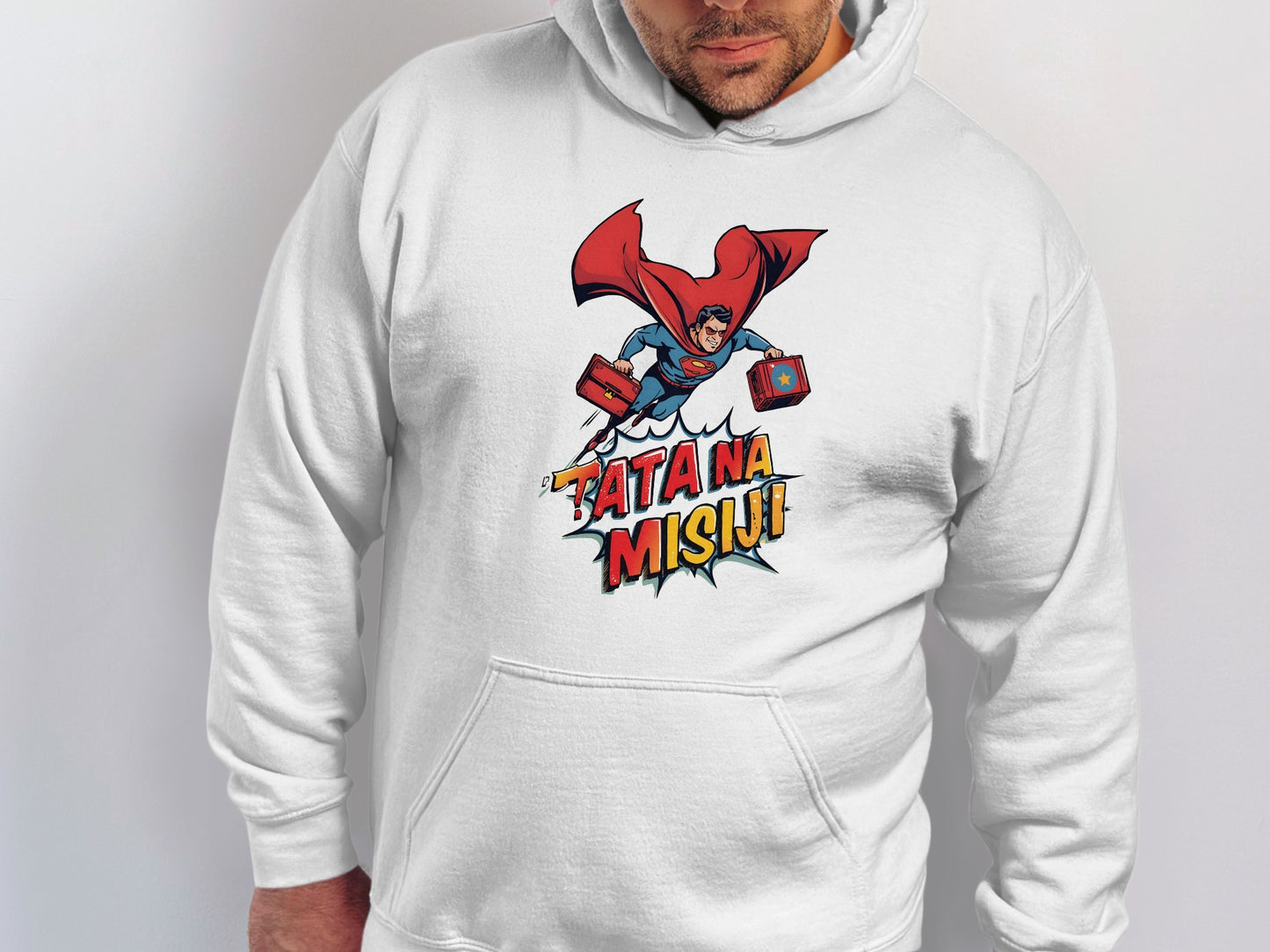 Bata Na Misiji Super Dad Hoodie