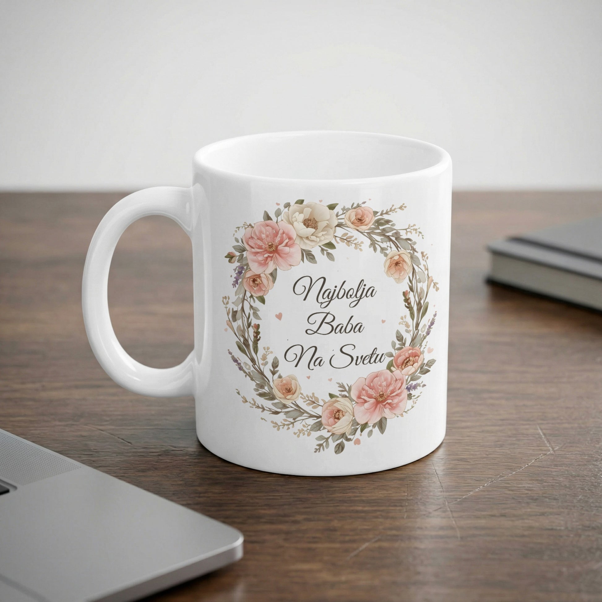 Najbolja Baba Na Svetu Floral Mug Gift Cup
