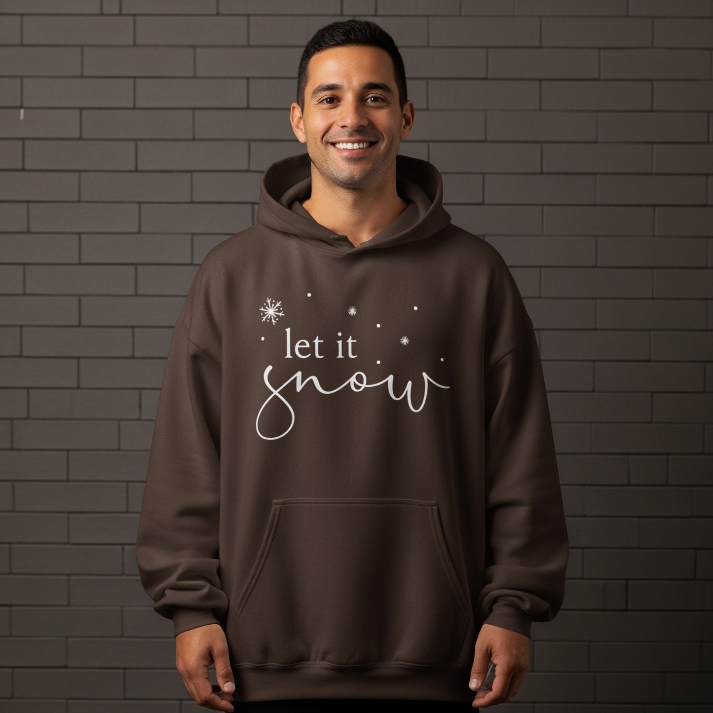 Cozy Let It Snow Hoodie with Holiday Design