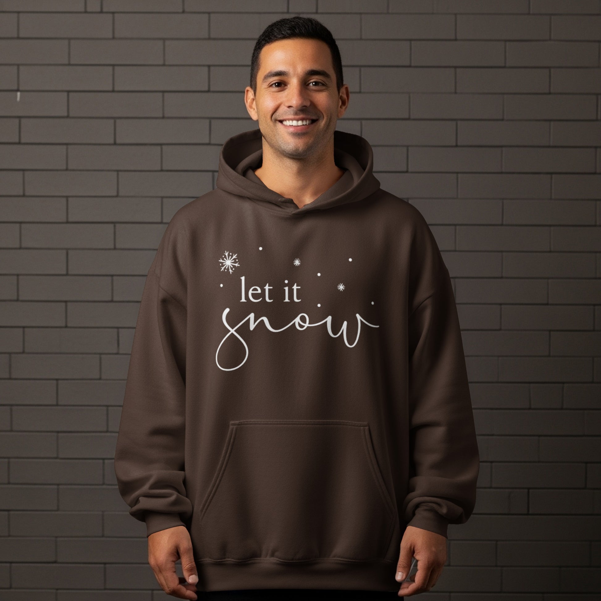 Cozy Let It Snow Hoodie with Holiday Design