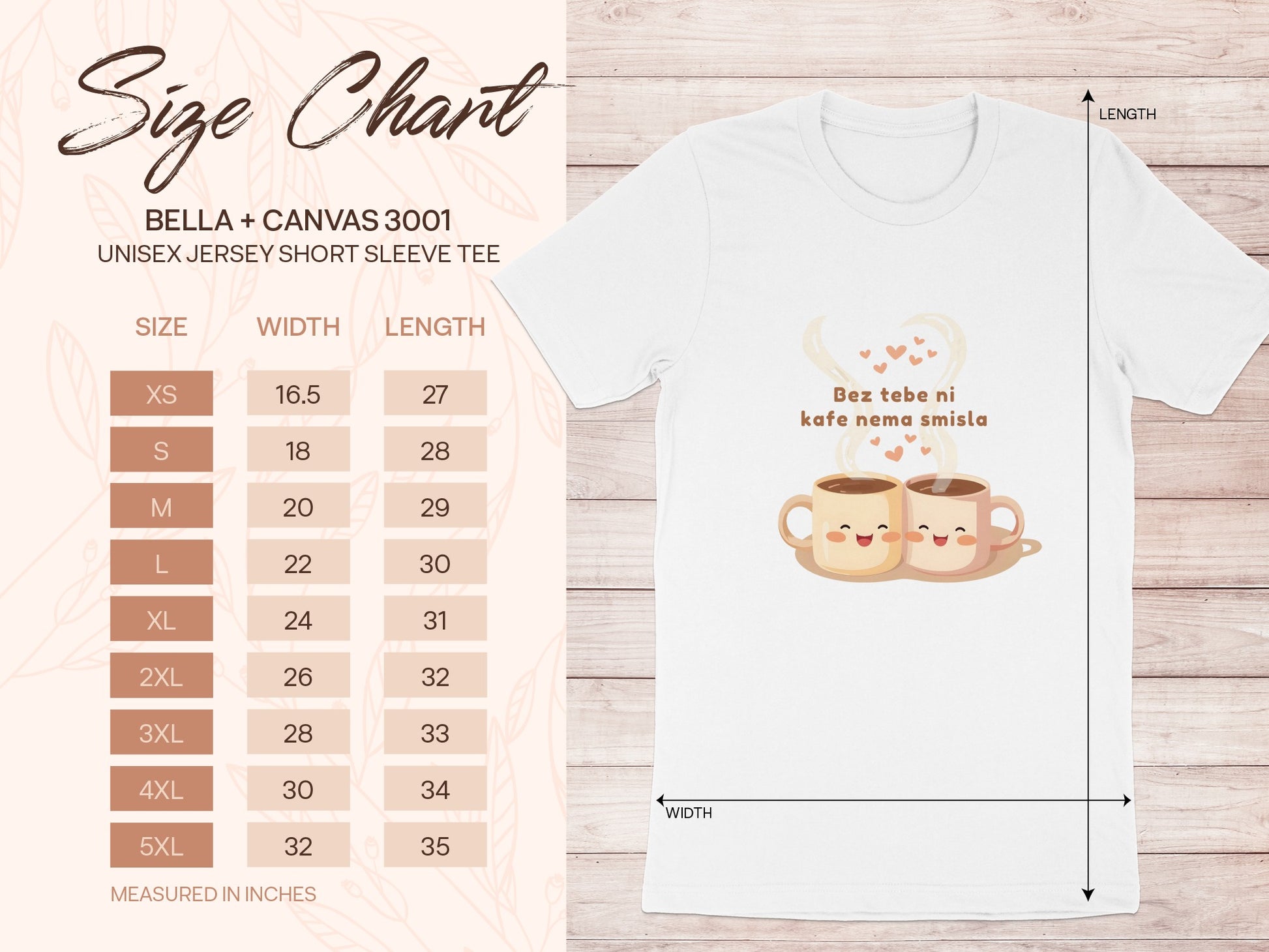 Cute Coffee Mug Design with Heartwarming Message Tee