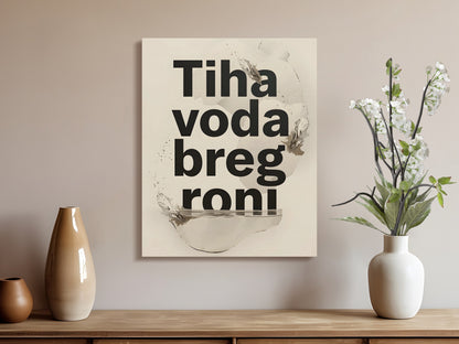 Contemporary Abstract Art Silent Water Wall Art product