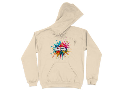 Original Balkan Colorful Splatter Design Hoodie product type