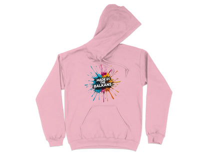 Pink Made In The Balkans Colorful Splatter Hoodie product type