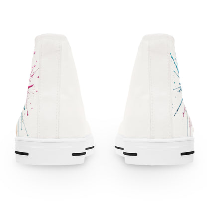 Women's High Top Sneakers —BALKAN Color Splash Paint Drip Design