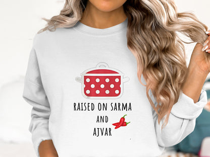 Raised on Sarma and Ajvar Graphic Sweatshirt product type