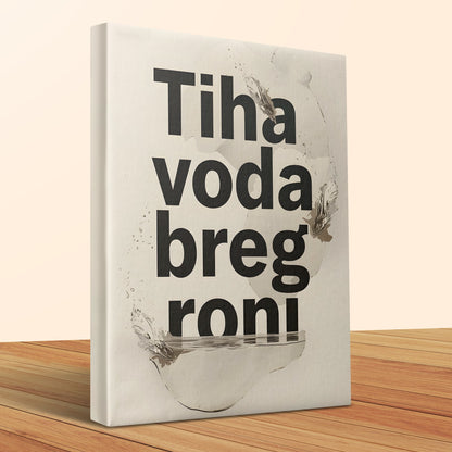 Tiha voda breg roni Stylish Canvas Wall Art product