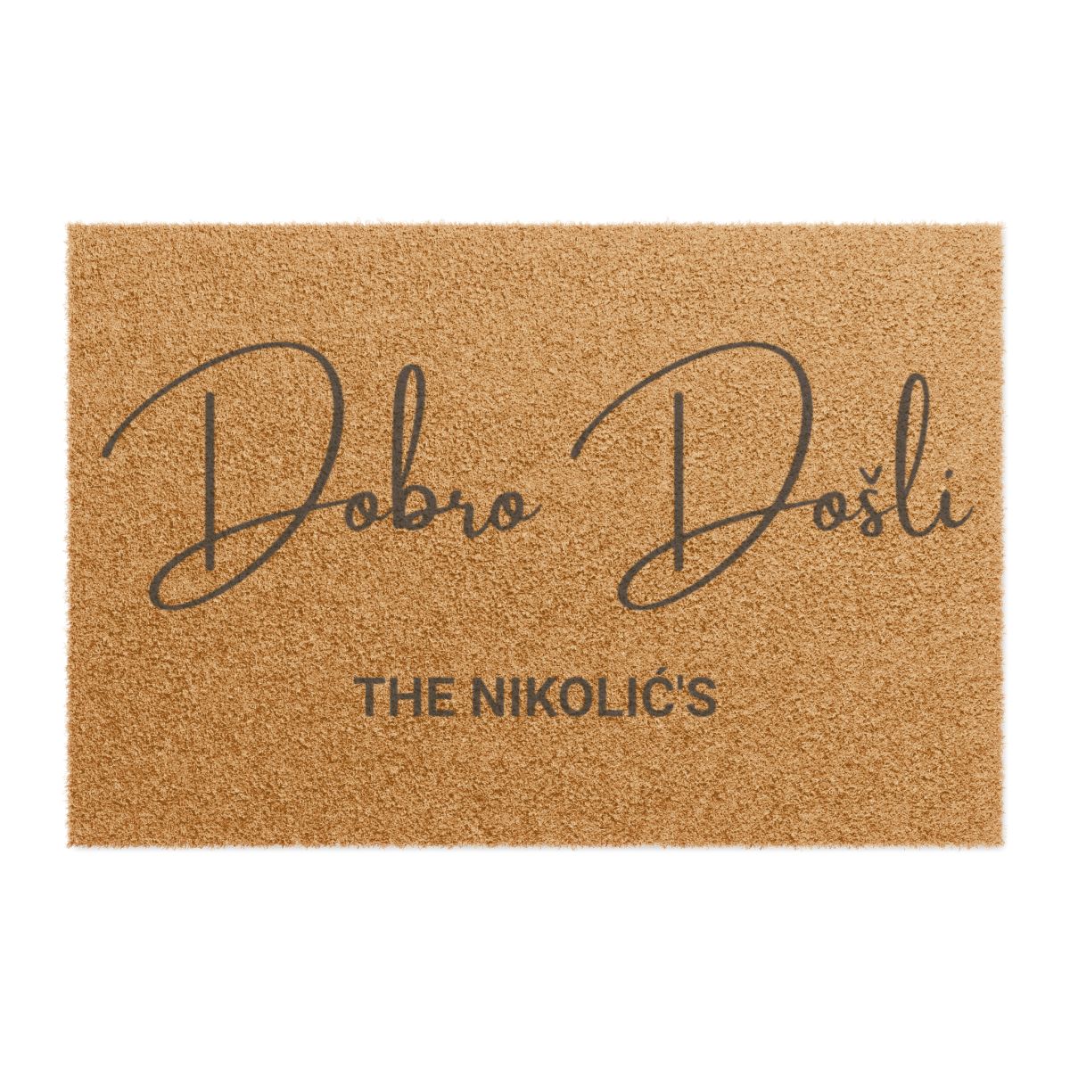 Dobro Došli The Nikolic's Stylish Doormat for Home Decor