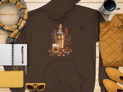 Cozy Autumn Vibes with Whiskey Design on Hoodie product