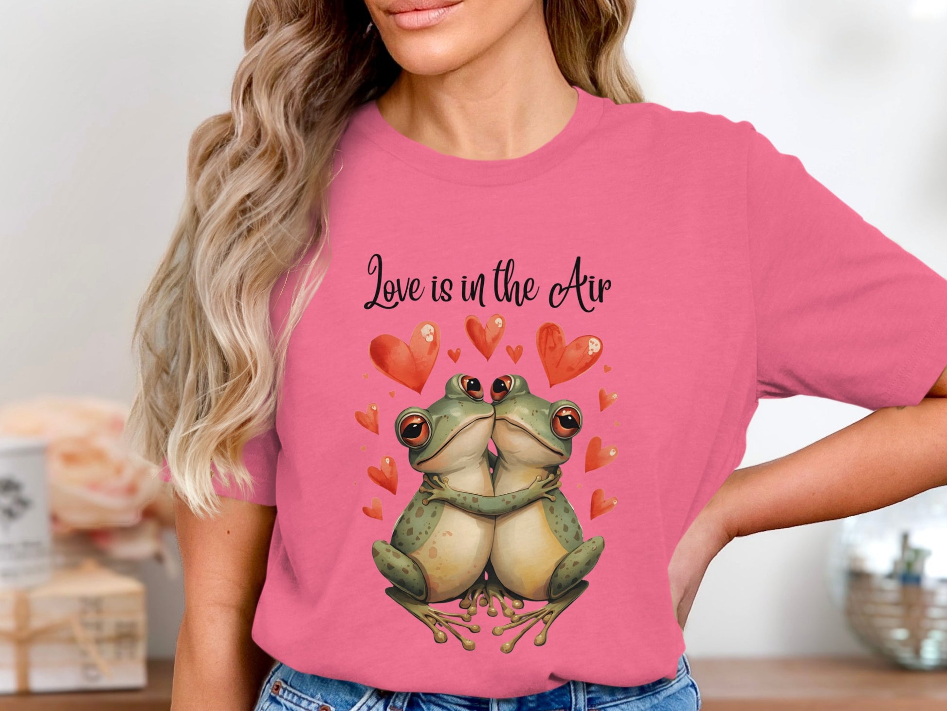 Love Is In The Air Frog Design T-Shirt