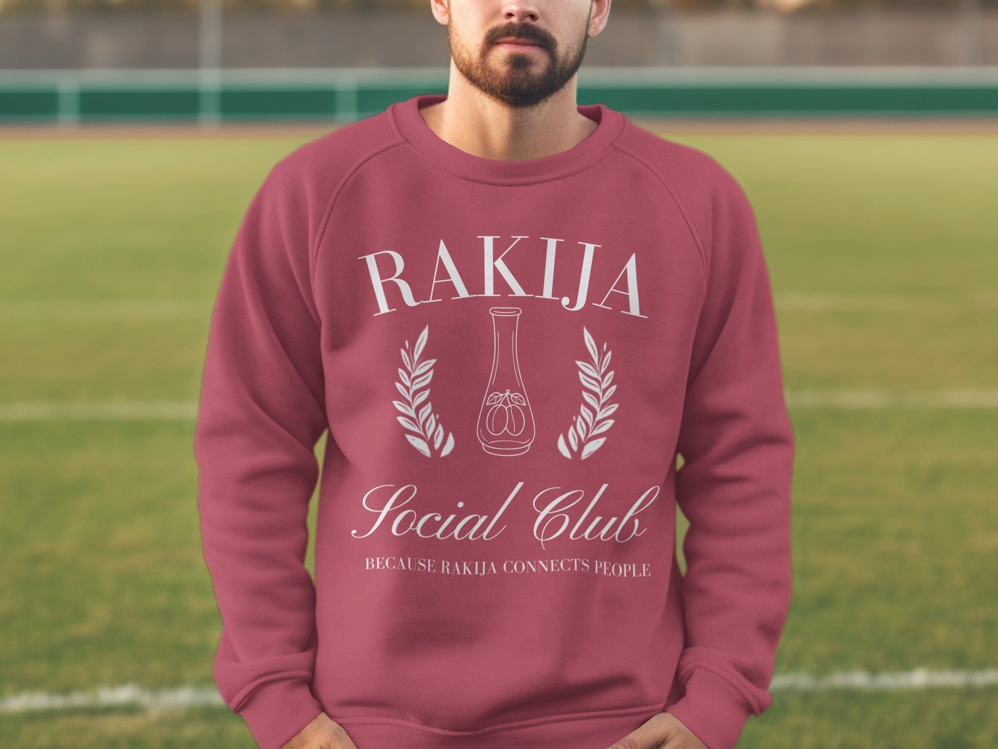 Rakija Social Club Because Rakija Connects People sweater