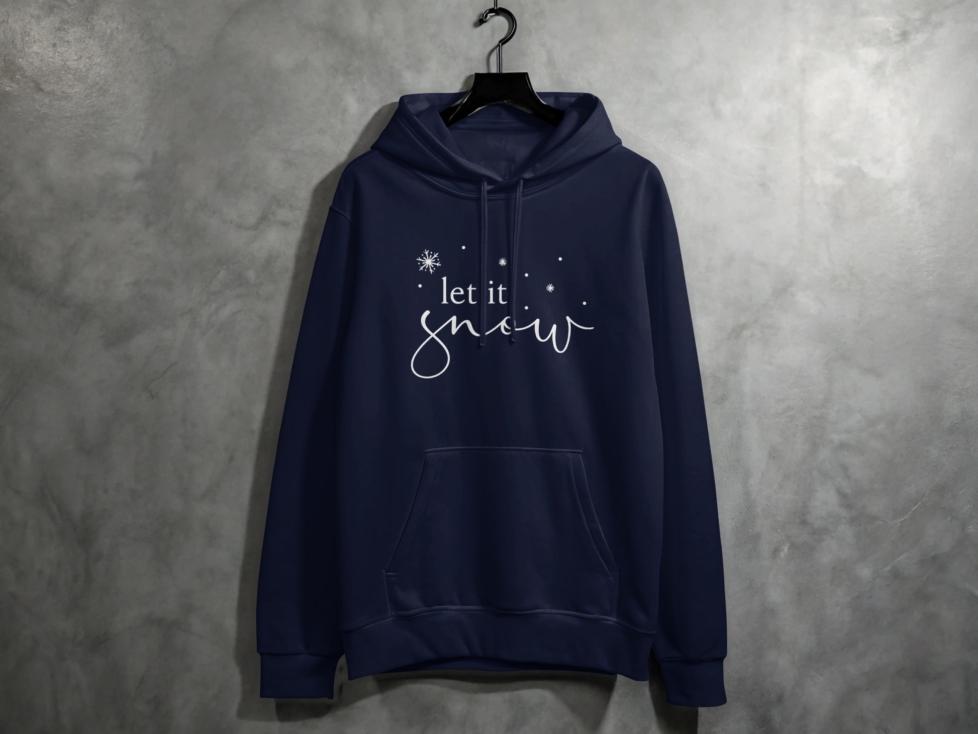 Cozy Let It Snow Hoodie With Front Pocket