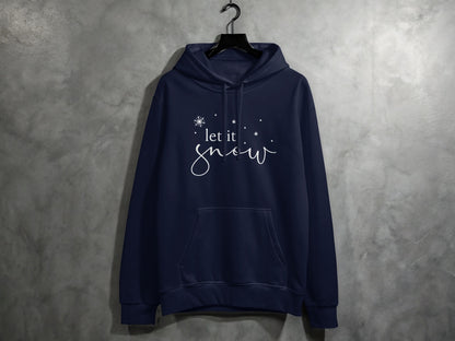Cozy Let It Snow Hoodie With Front Pocket