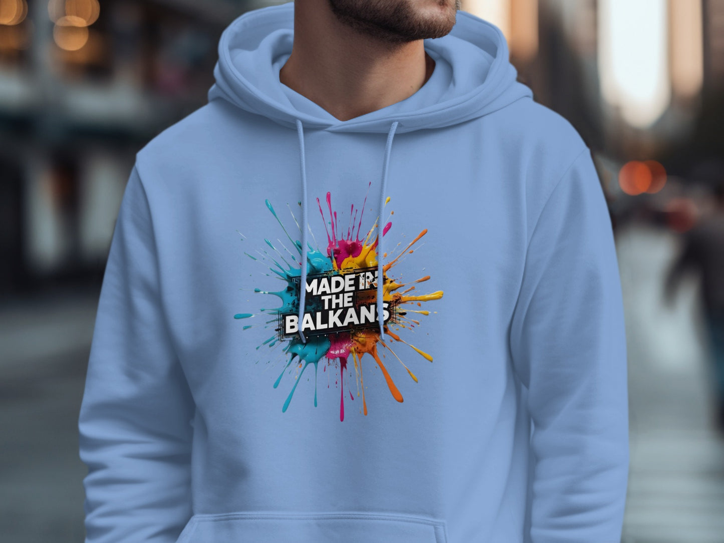 MADE IN THE BALKANS Colorful Splash Design Hoodie product type