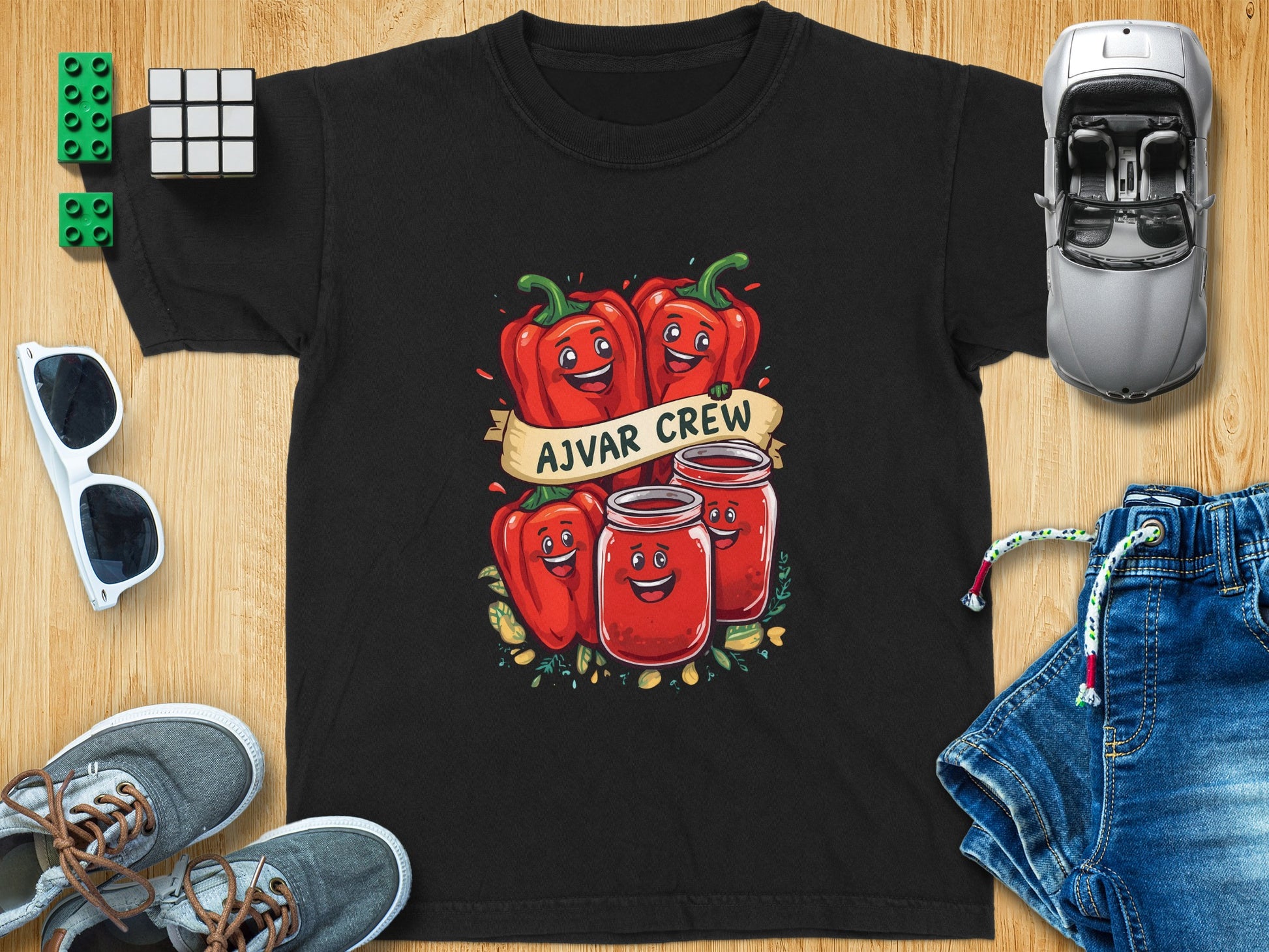 Ajvar Crew Cute Pepper Cartoon T-Shirt product type
