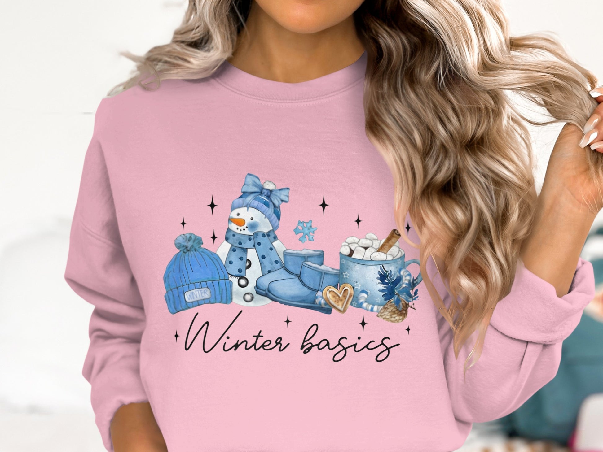 Cute Winter Basics Themed Cozy Fashion Apparel