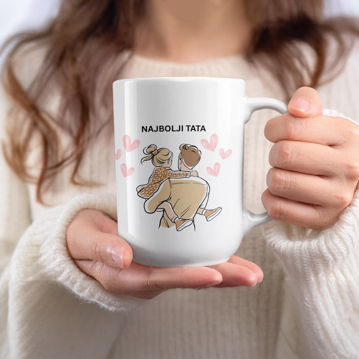 Best Daddy with Cute Design Mug