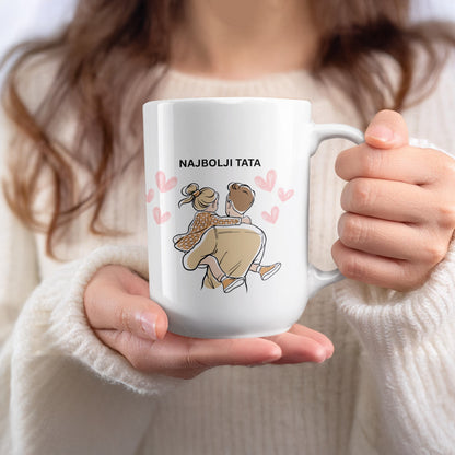 Best Daddy with Cute Design Mug