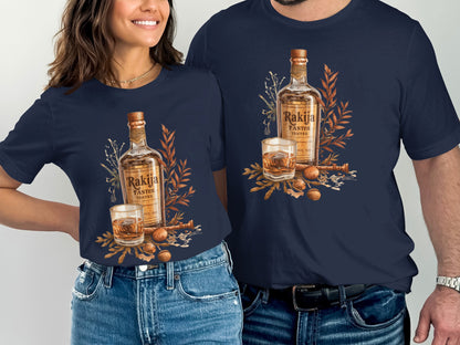Stylish Rakija Taster Art Print Design T-shirt product type