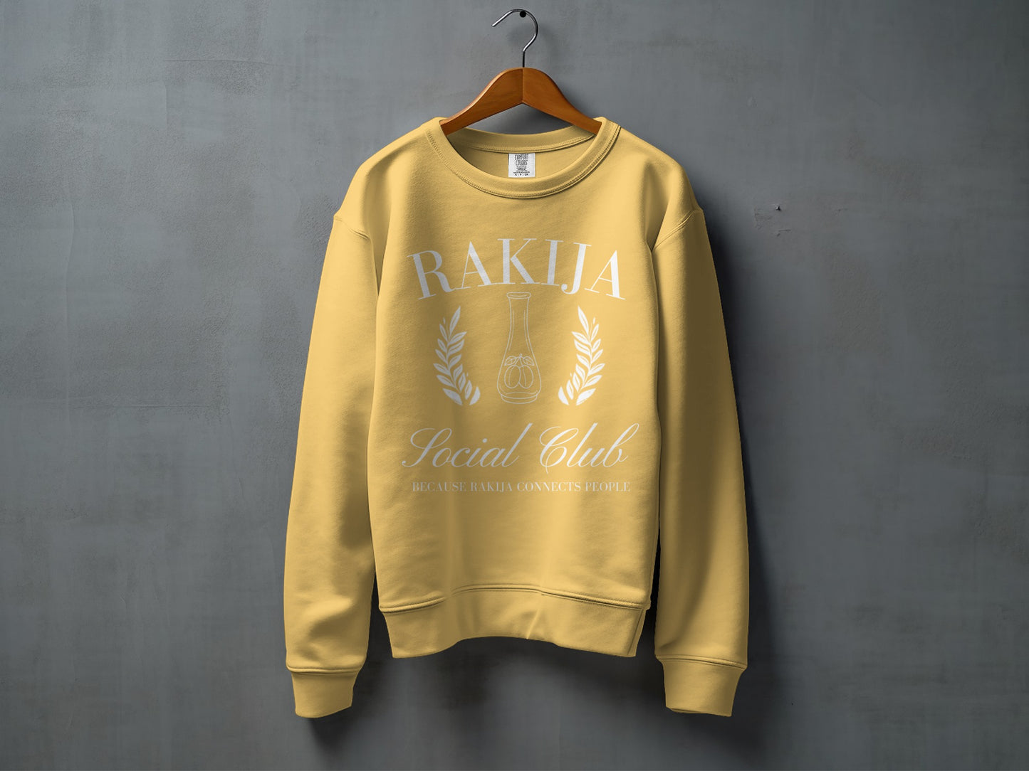 Rakija Social Club Because Rakija Connects People Sweatshirt