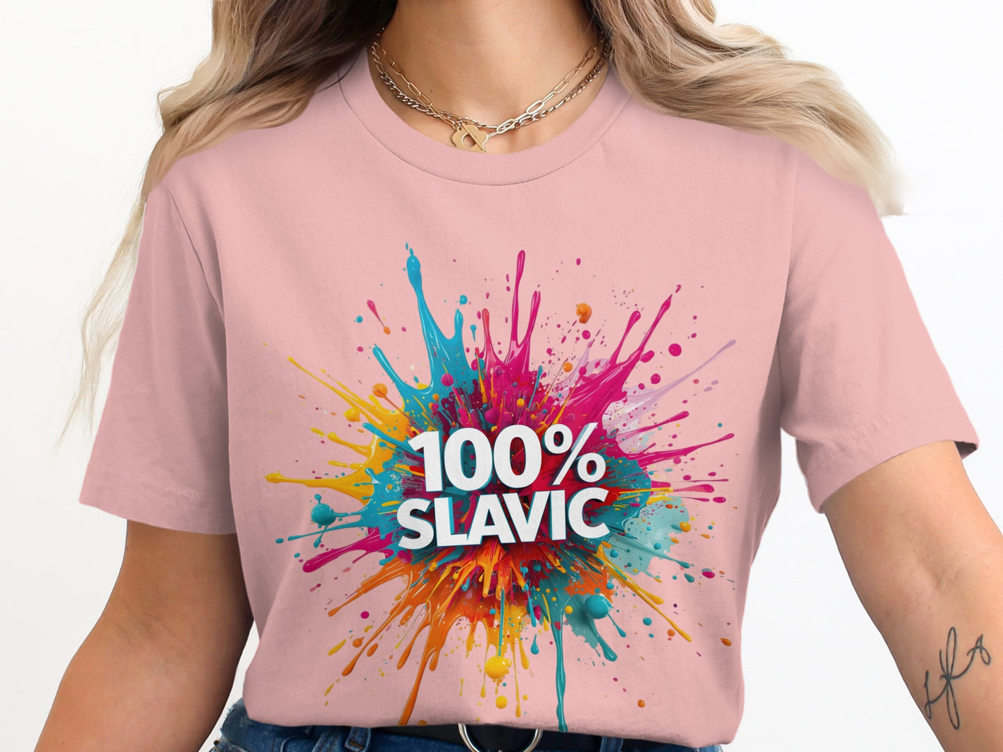 100% SLAVIC Colorful Paint Splash Artistic product type