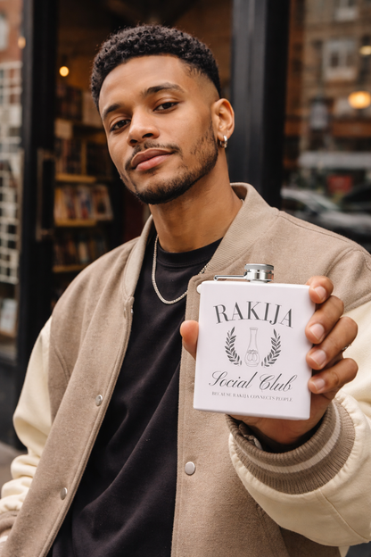 RAKIJA Social Club Unique Design Flask - Light Colors