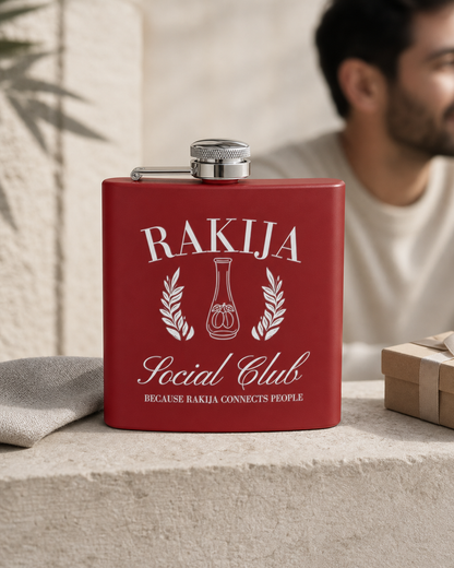 Rakija Social Club custom flask - Balkan gift