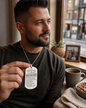 Engraved "Certified Balkan Dad" Necklace with Dog Tag