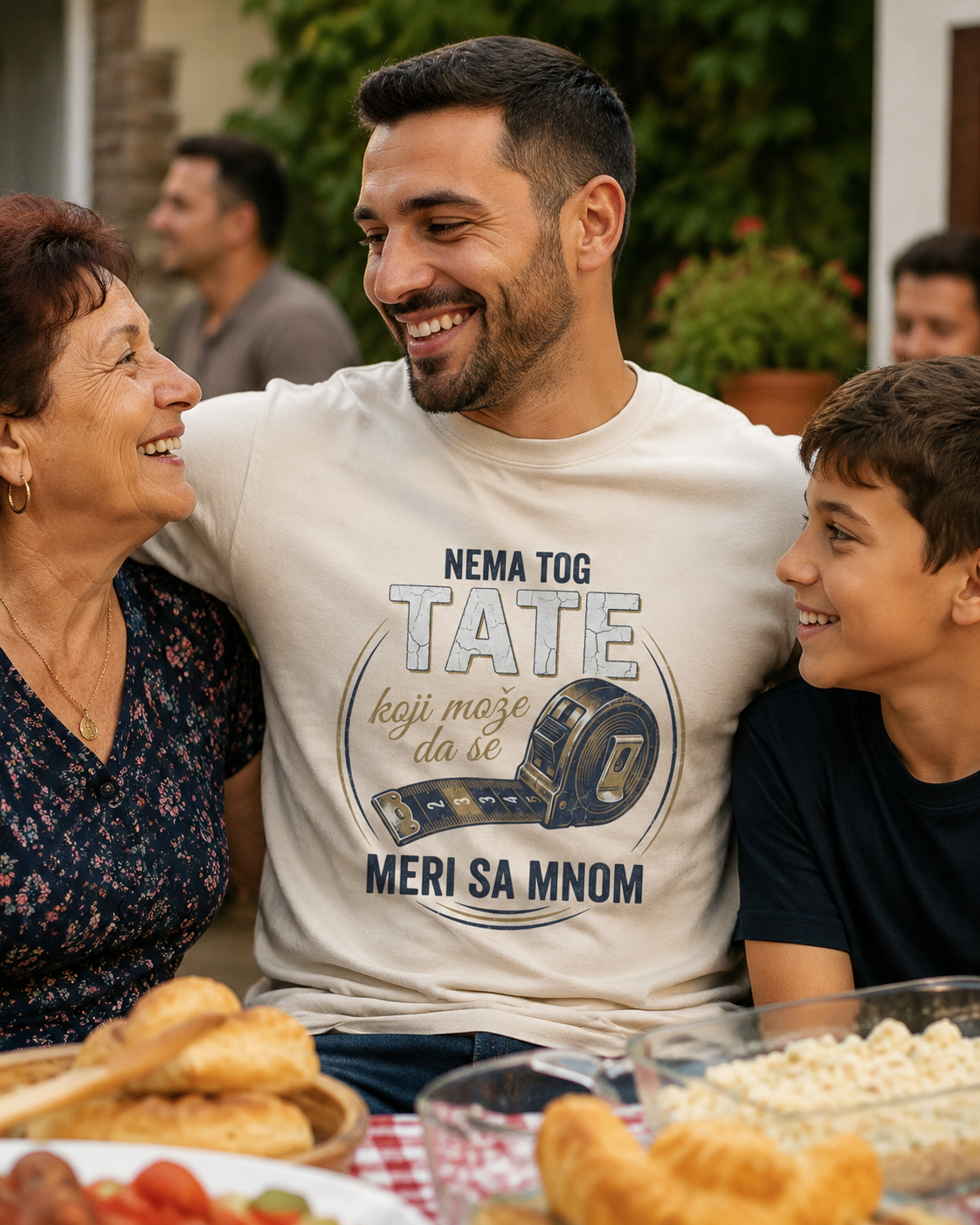 No Dad Measures Up Graphic T-Shirt
