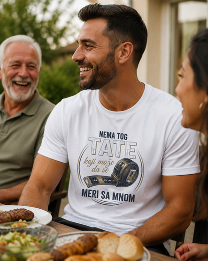 No Dad Measures Up Graphic T-Shirt