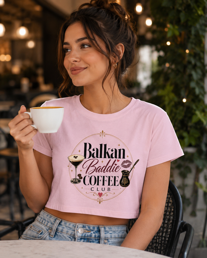 Balkan Baddie Coffee Club Chic T-Shirt
